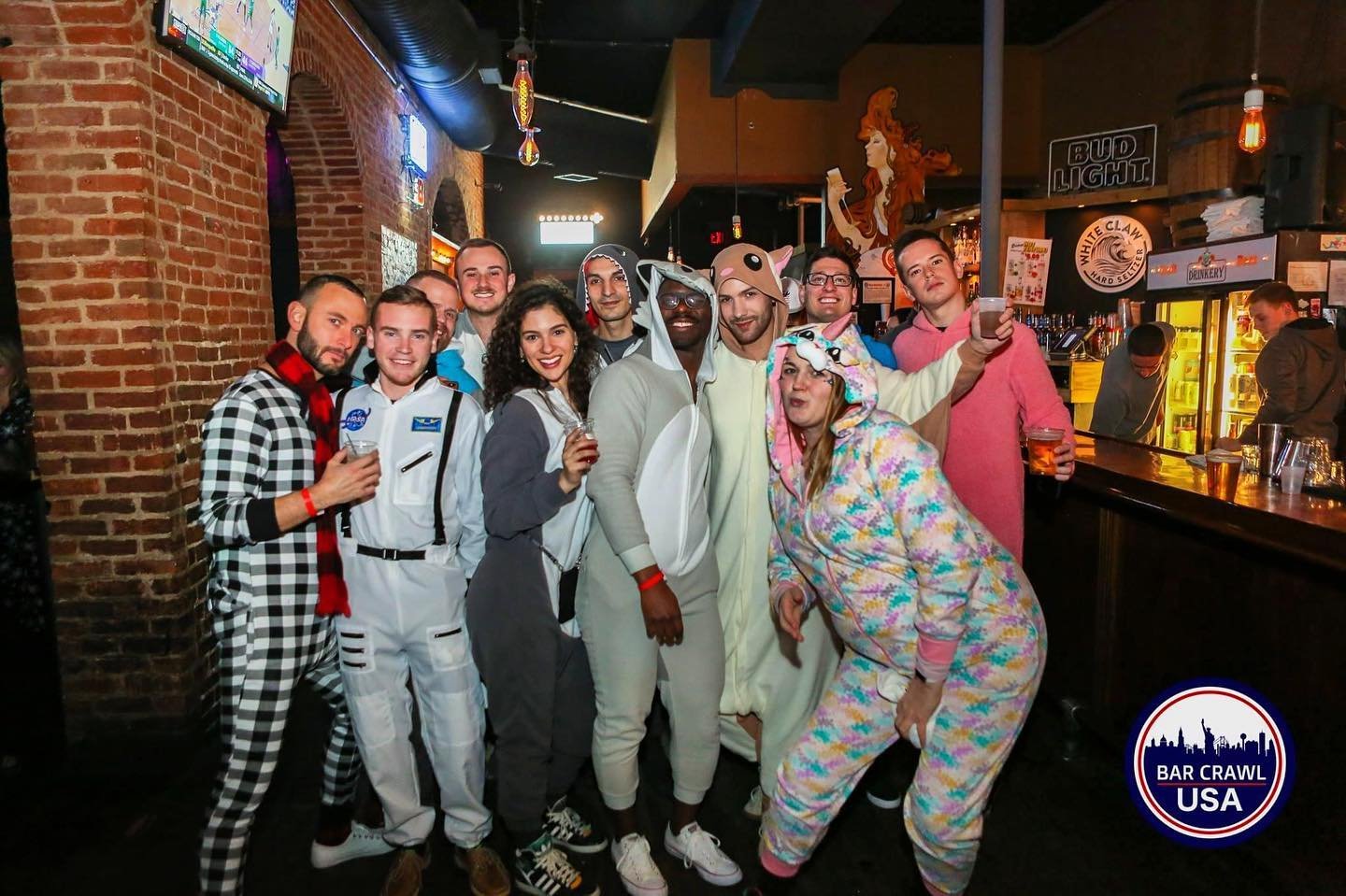 onesie bar crawl
