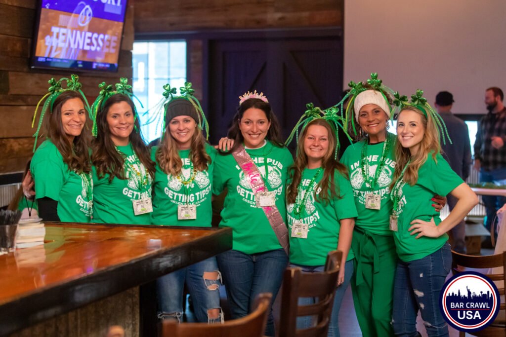 Green Mile Bar Crawl USA group