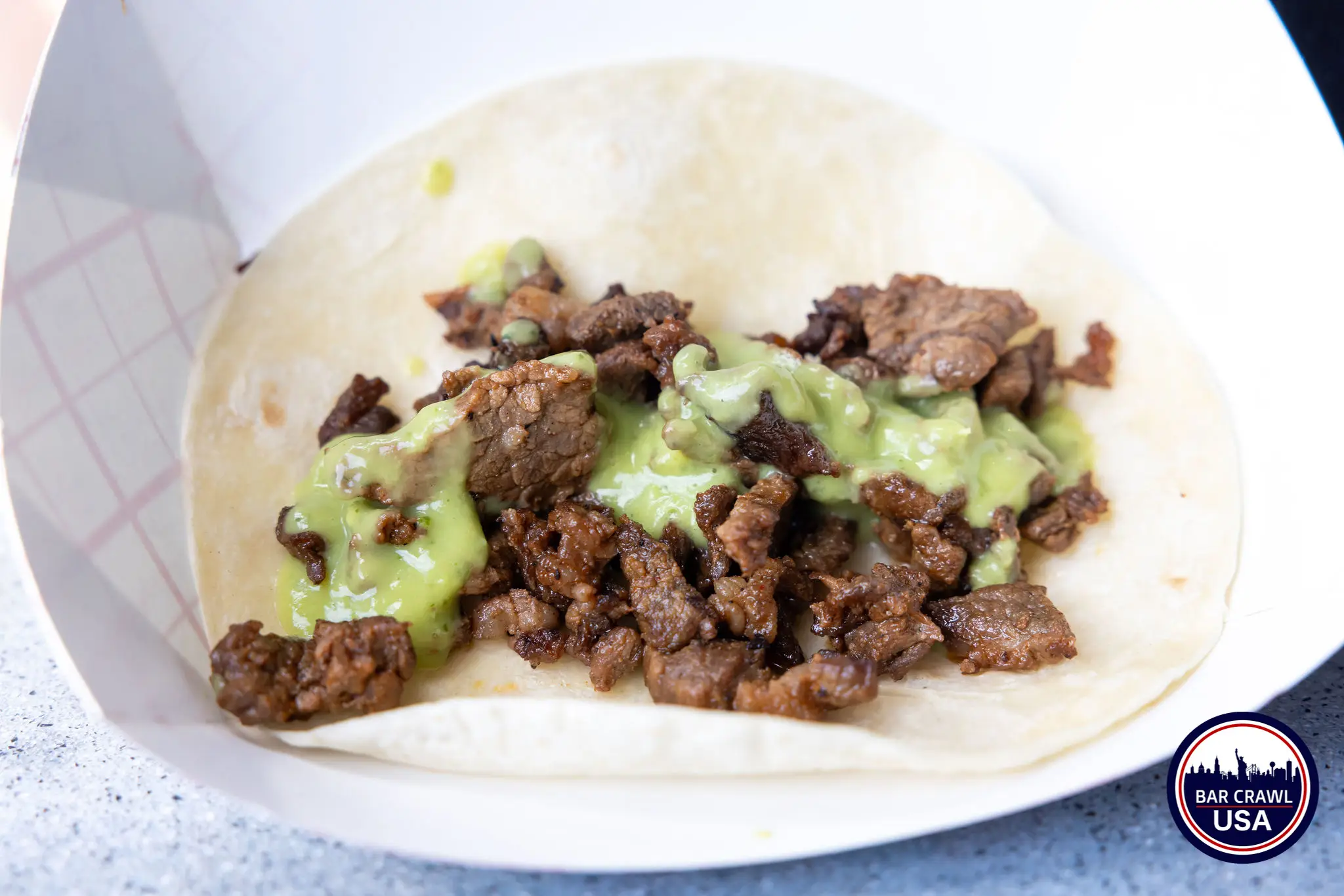 Tacos from Cincinnati Bar Crawl USA Taco & Tequila Bar Crawl